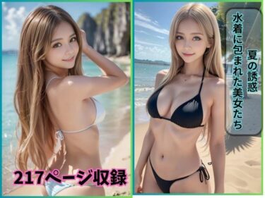 [素人フルムービー]夏の誘惑: 水着に包まれた美女たち