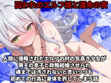 [素人フルムービー]【囚われのエルフ姫と運命の夜】人間に侵略されたエルフの村の気高き少女が、領主の息子と政略結婚させられ、魂までは汚されないと言いつつも初めての行為に身体を許してしまう話